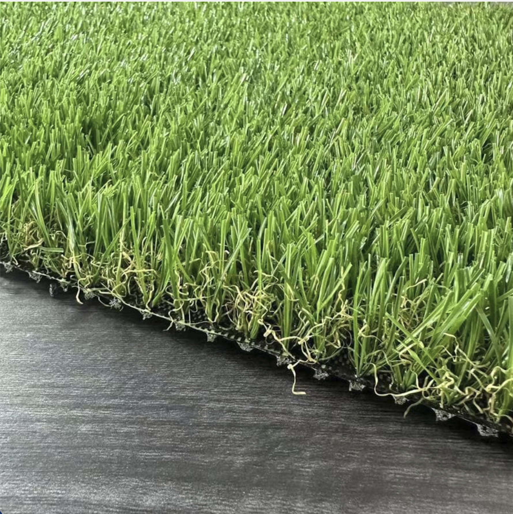 Artificial landscape grass sample